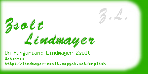 zsolt lindmayer business card